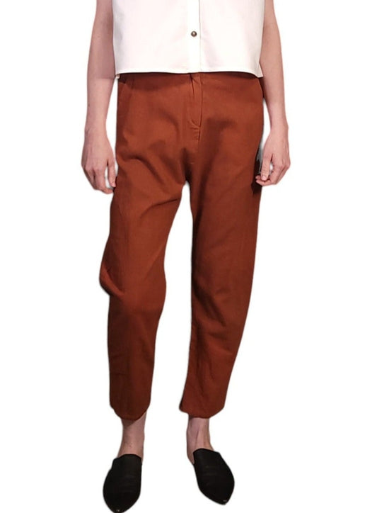 Terracotta Linen Pant