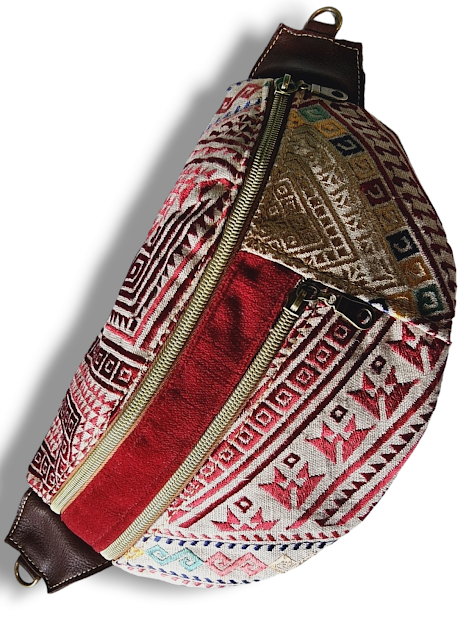 The Everyday Sling Crossbody Fannie - Red Print 011