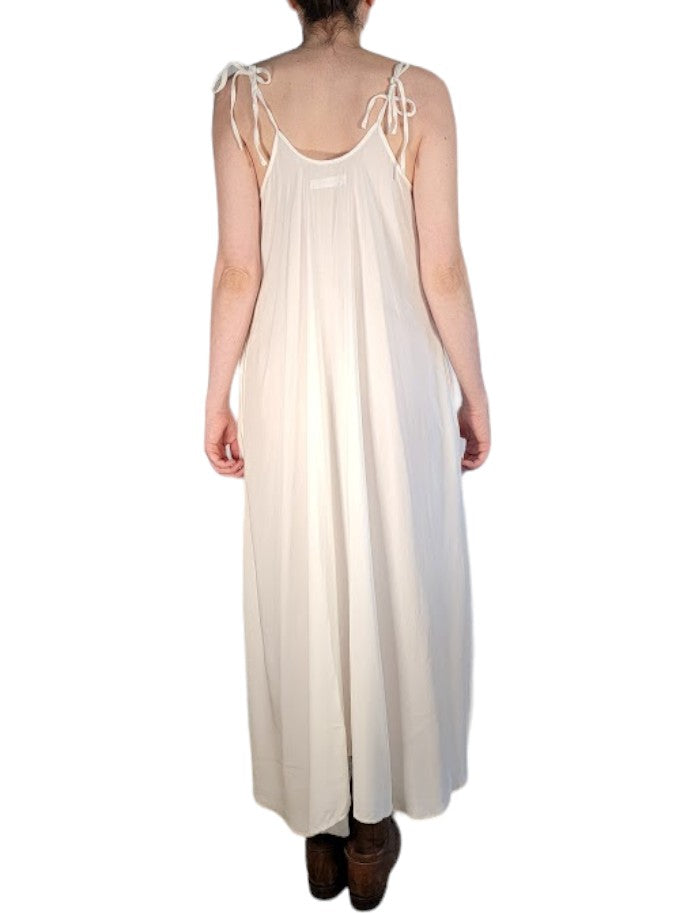 The Avery Slip Dress Maxi - Adjustable Shoulder Ties, Challis