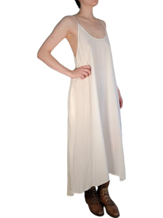 The Avery Slip Dress Maxi - Adjustable Shoulder Ties, Challis