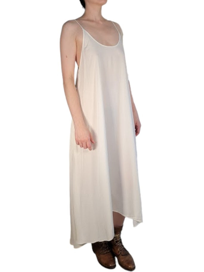 The Avery Slip Dress Maxi - Adjustable Shoulder Ties, Challis