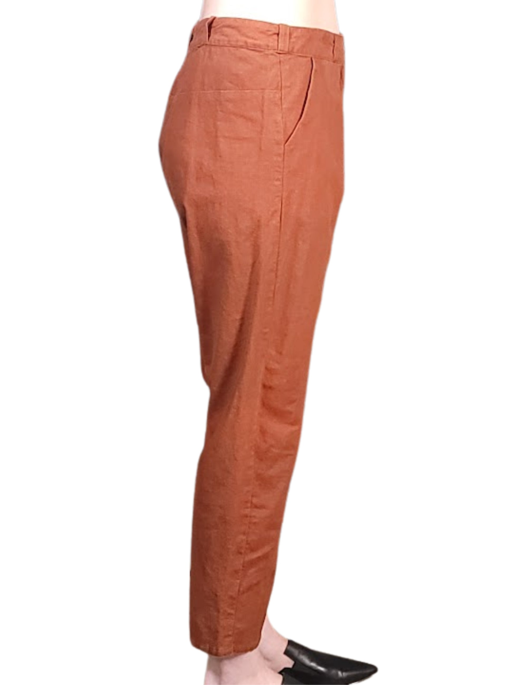 Terracotta Linen Pant