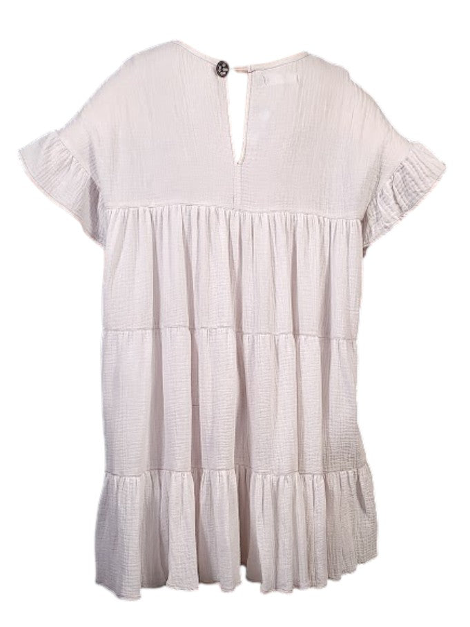 knee length gauze dress Women's Cloud Gauze Midi Dress