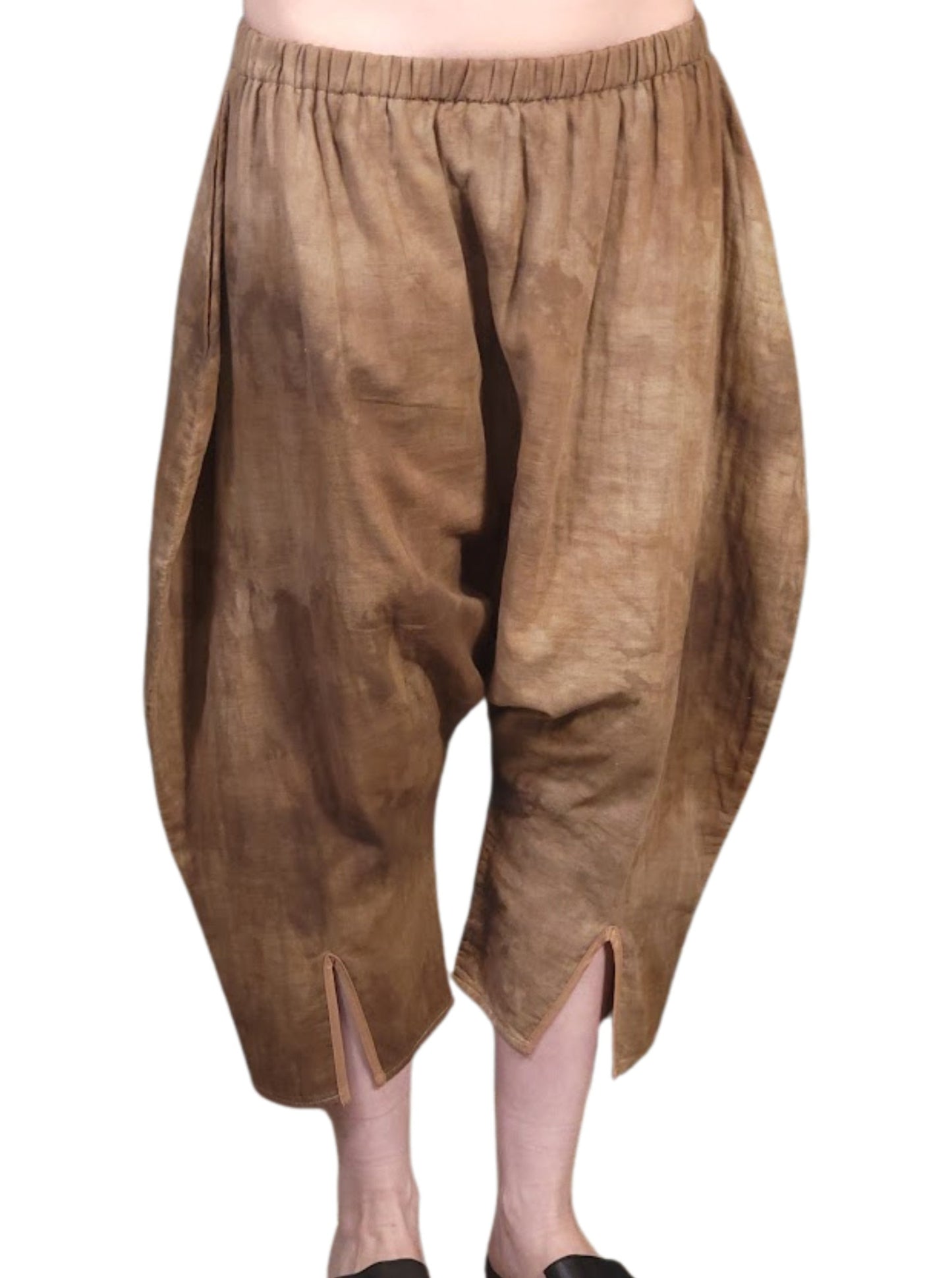 Tulip Harem Pant in Clay (Hand-Dyed) - Double Gauze