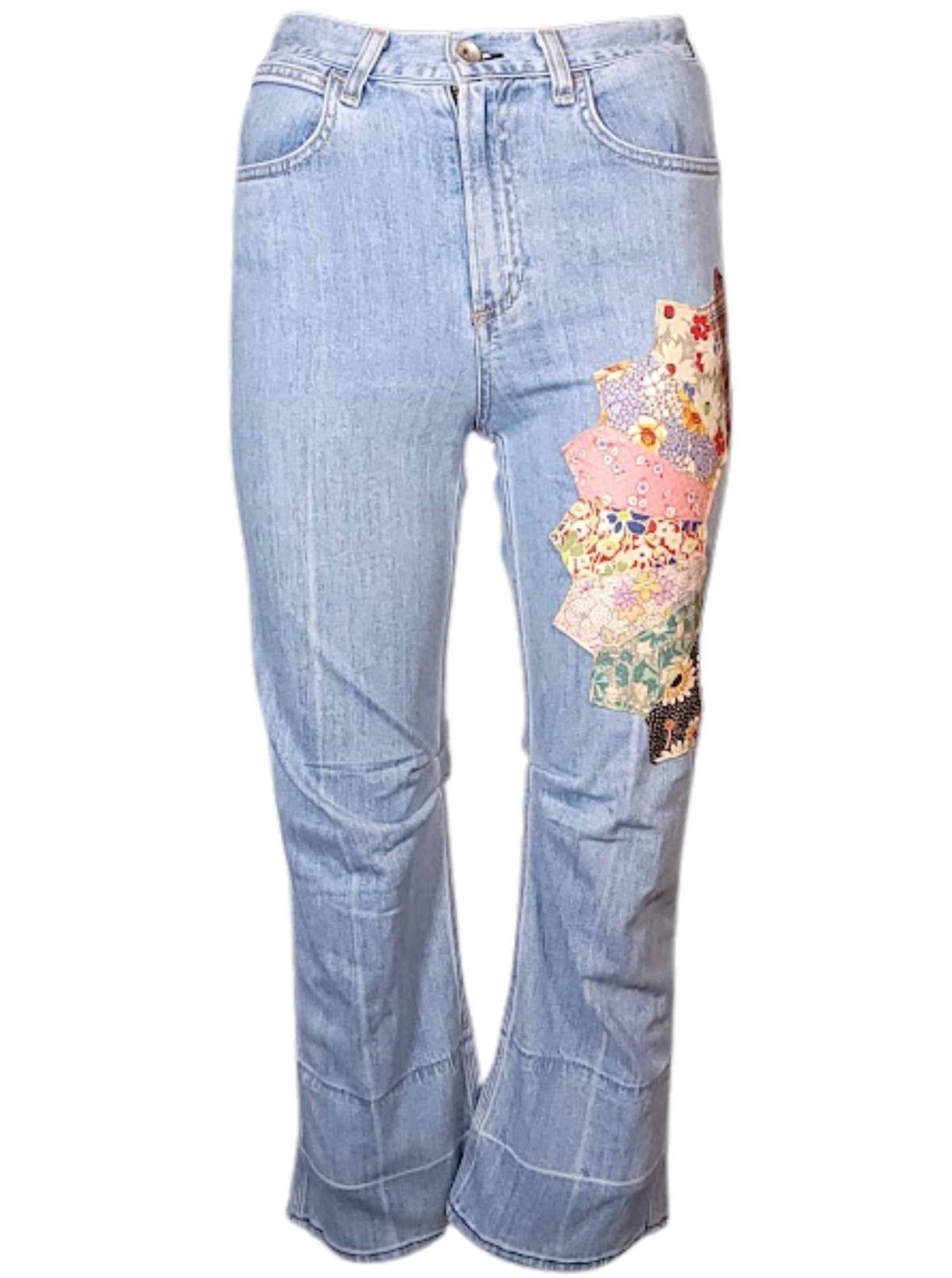 The Upstitched Patchwork Jean - rag & bone, Cotton Denim [Size 26]