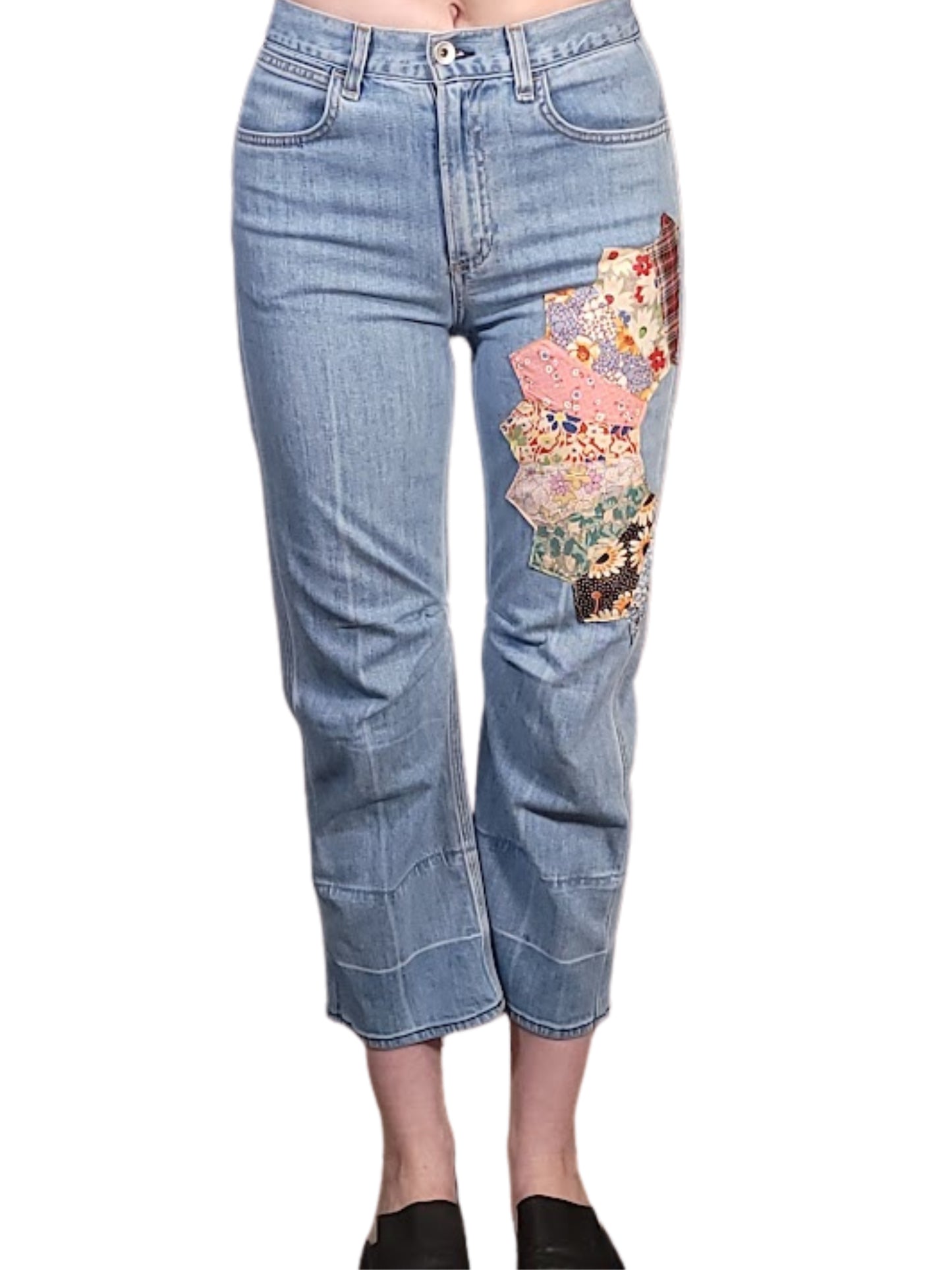 The Upstitched Patchwork Jean - rag & bone, Cotton Denim [Size 26]