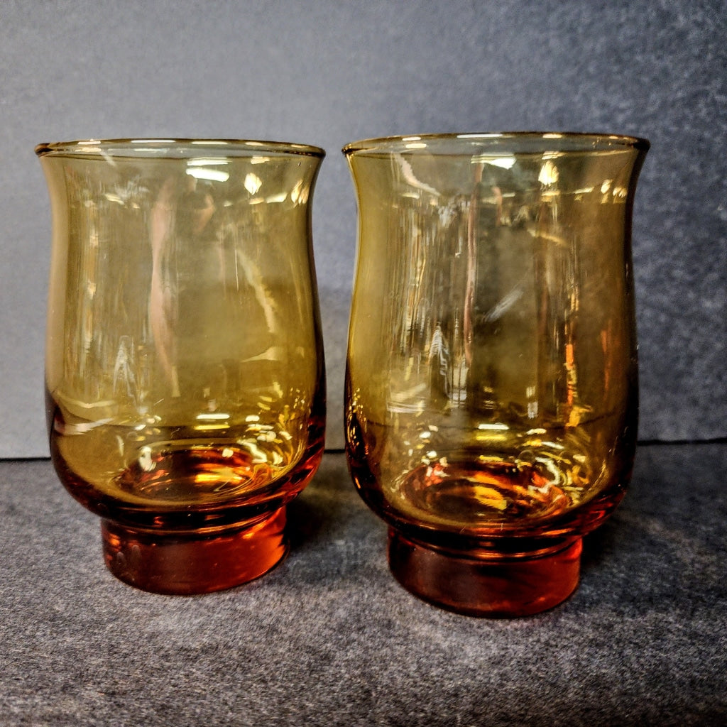 Copy Of 2 Pc Light Blush Pink Wine And Liquor Glasses Vintage Glassware