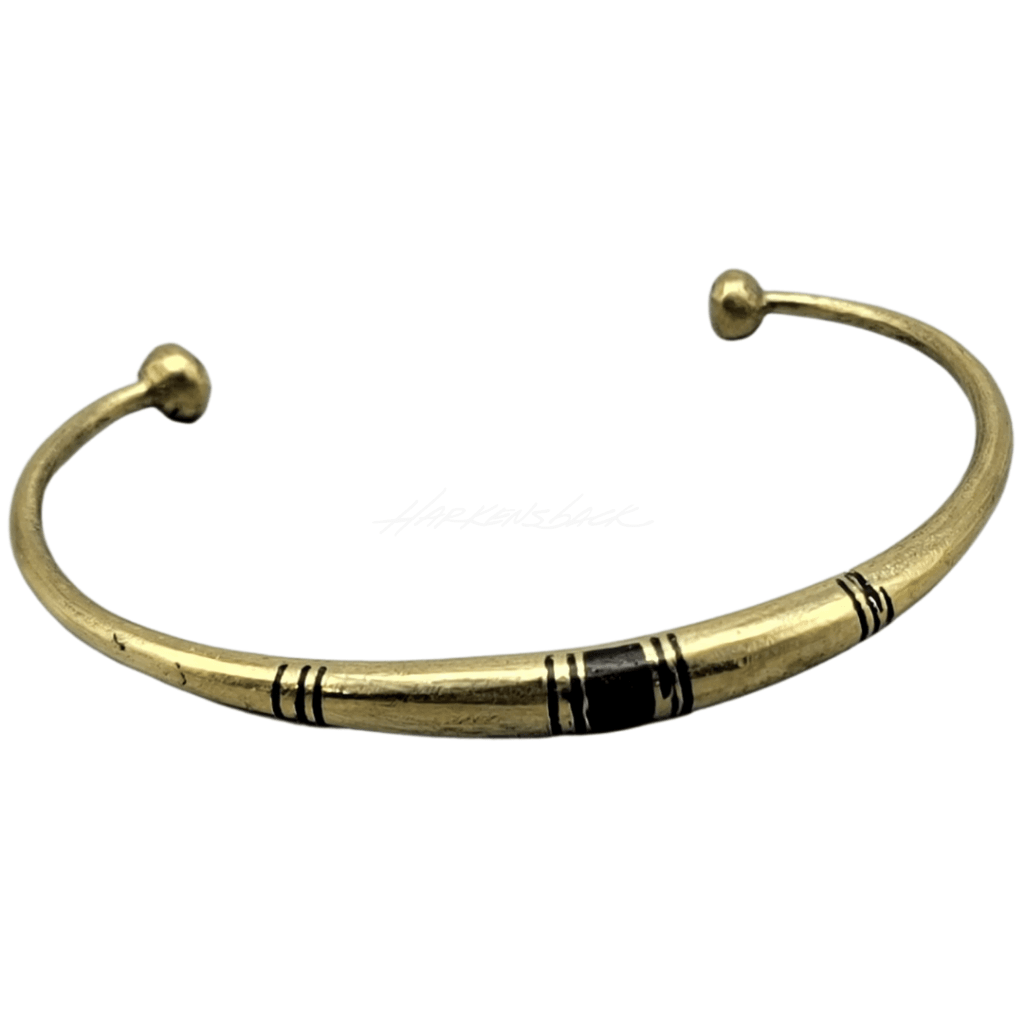 African Brass Bangle Jewelry Bracelet
