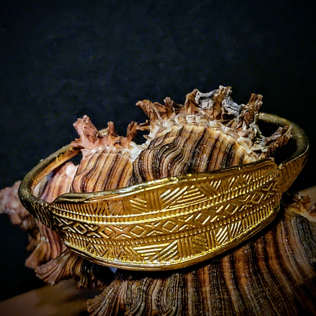 Ancient Markings Brass Cuff Jewelry Bracelet