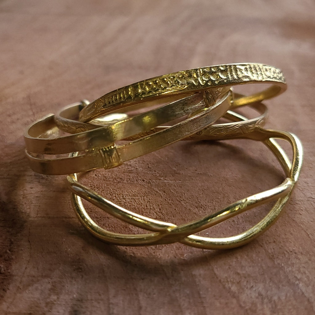 Ancient Markings Brass Cuff Jewelry Bracelet