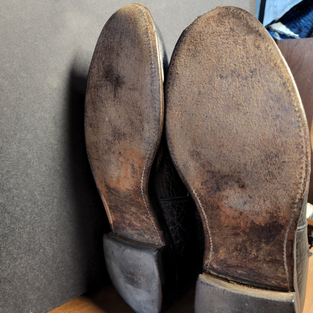 Black Bullhide Justin Kiltie Western Boots - M 11 Vintage Boot