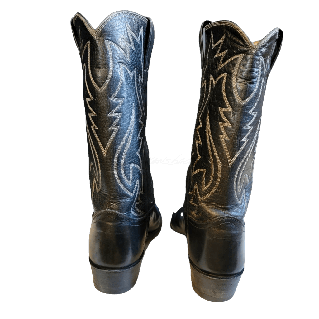 Black Justin Western Boots - M 8.5 / W 10 Vintage Boot