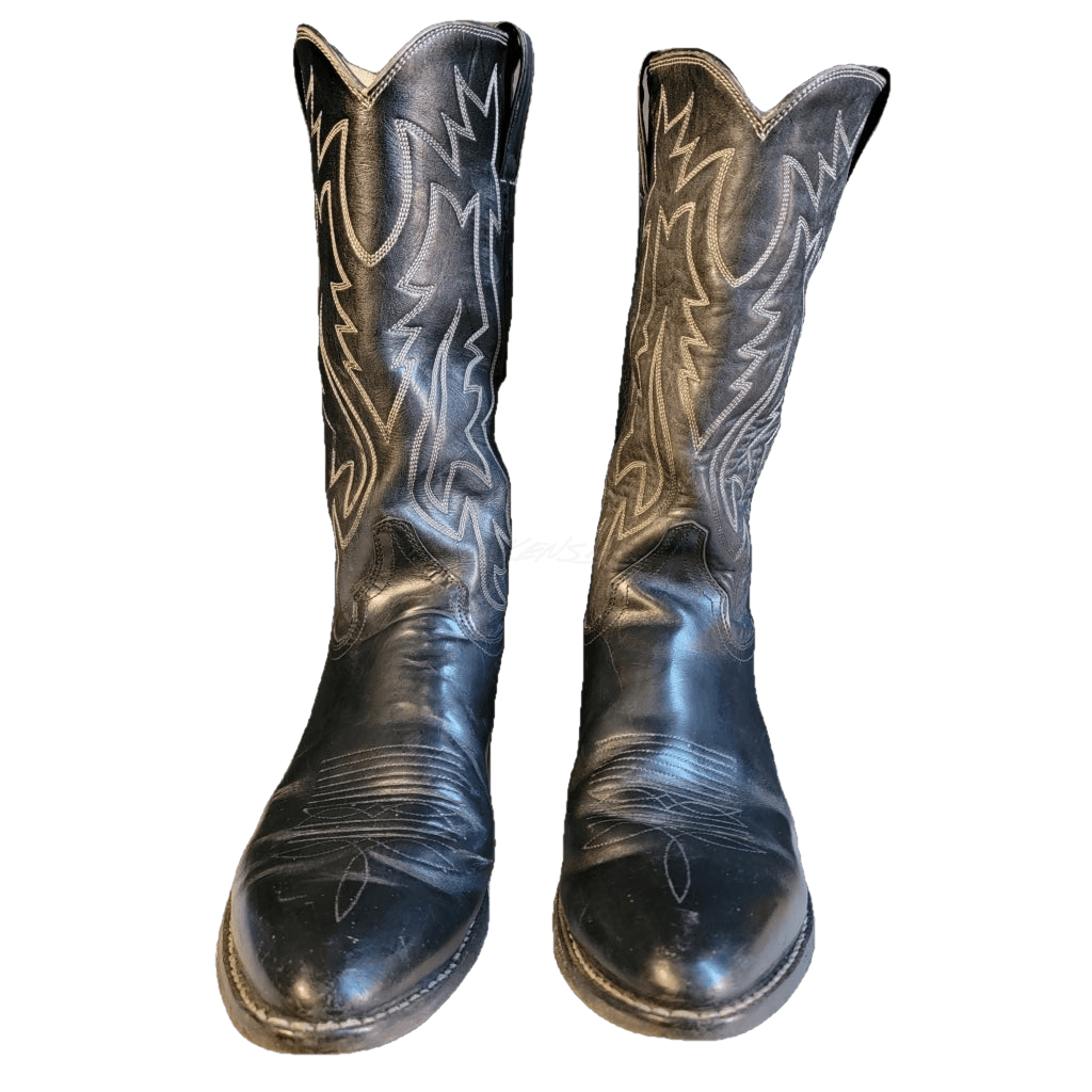 Black Justin Western Boots - M 8.5 / W 10 Vintage Boot