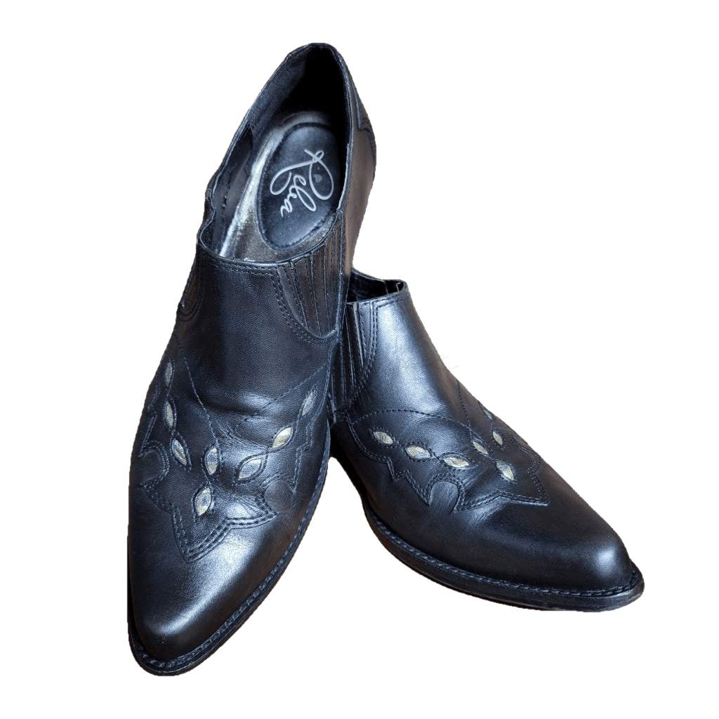 Black Reba Western Boots M 8.5 Vintage Boot