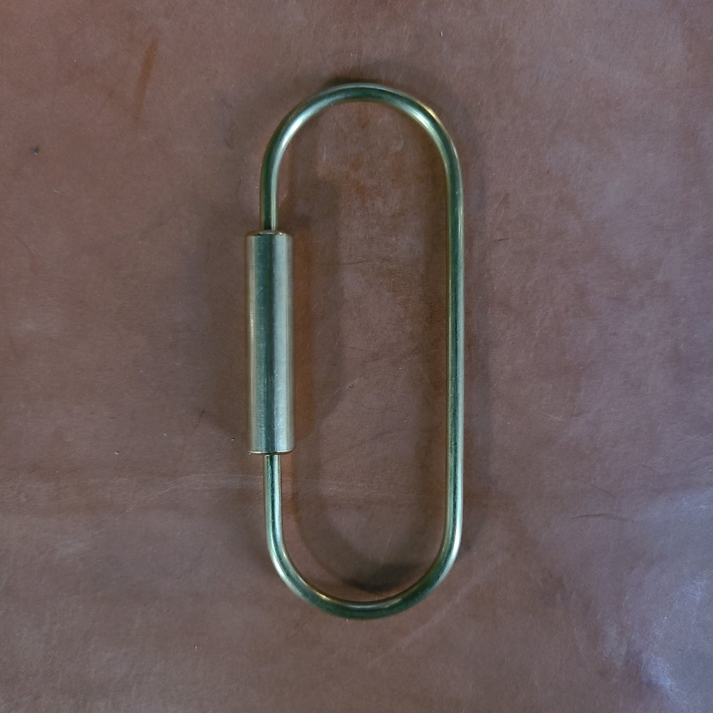 Brass Key Ring Large Oval Accessories Chain