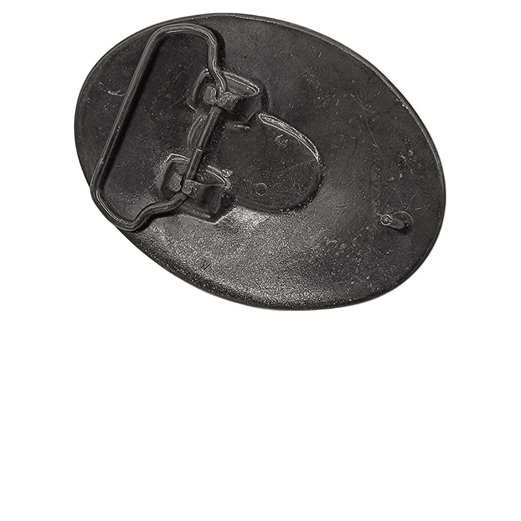 Cb Radio Brass Belt Buckle Vintage Western