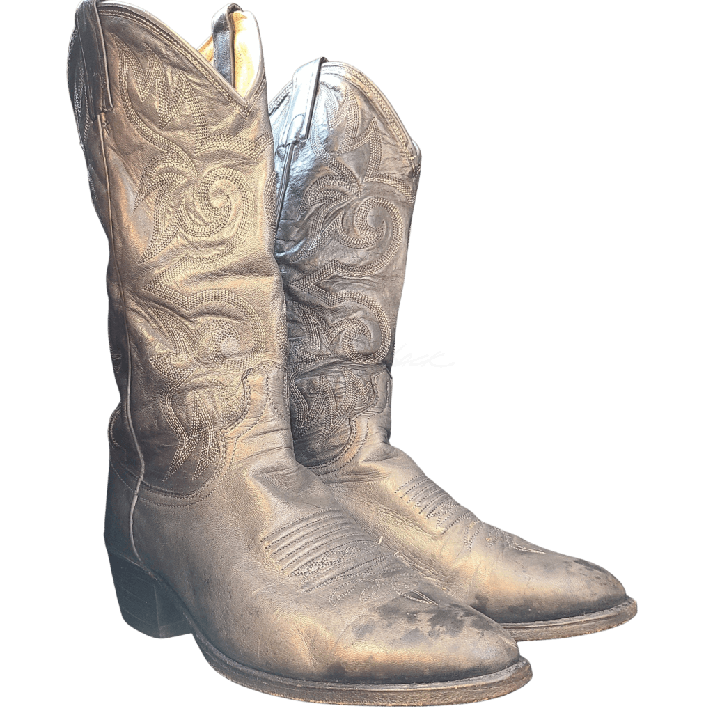 Dan Post El Paso Black Vintage Western Boots: M 6.5 / W 8 Pu11 - Passo | Boot