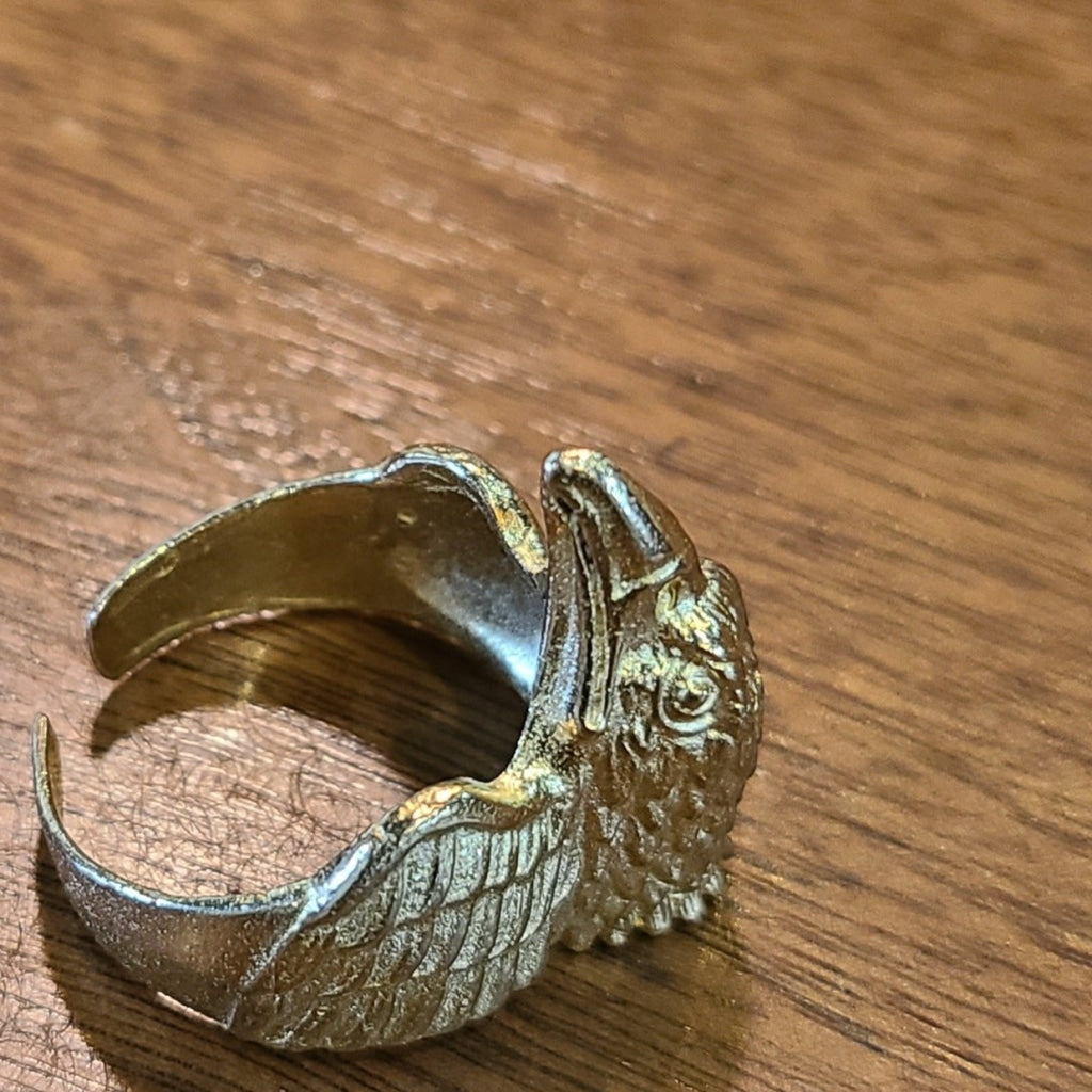 Iso-Eagle Brass Ring Jewelry
