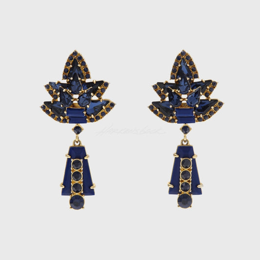 Fancy As F$#* Earrings - Lapis Lazuli Starburst Earrings Jewelry Earring