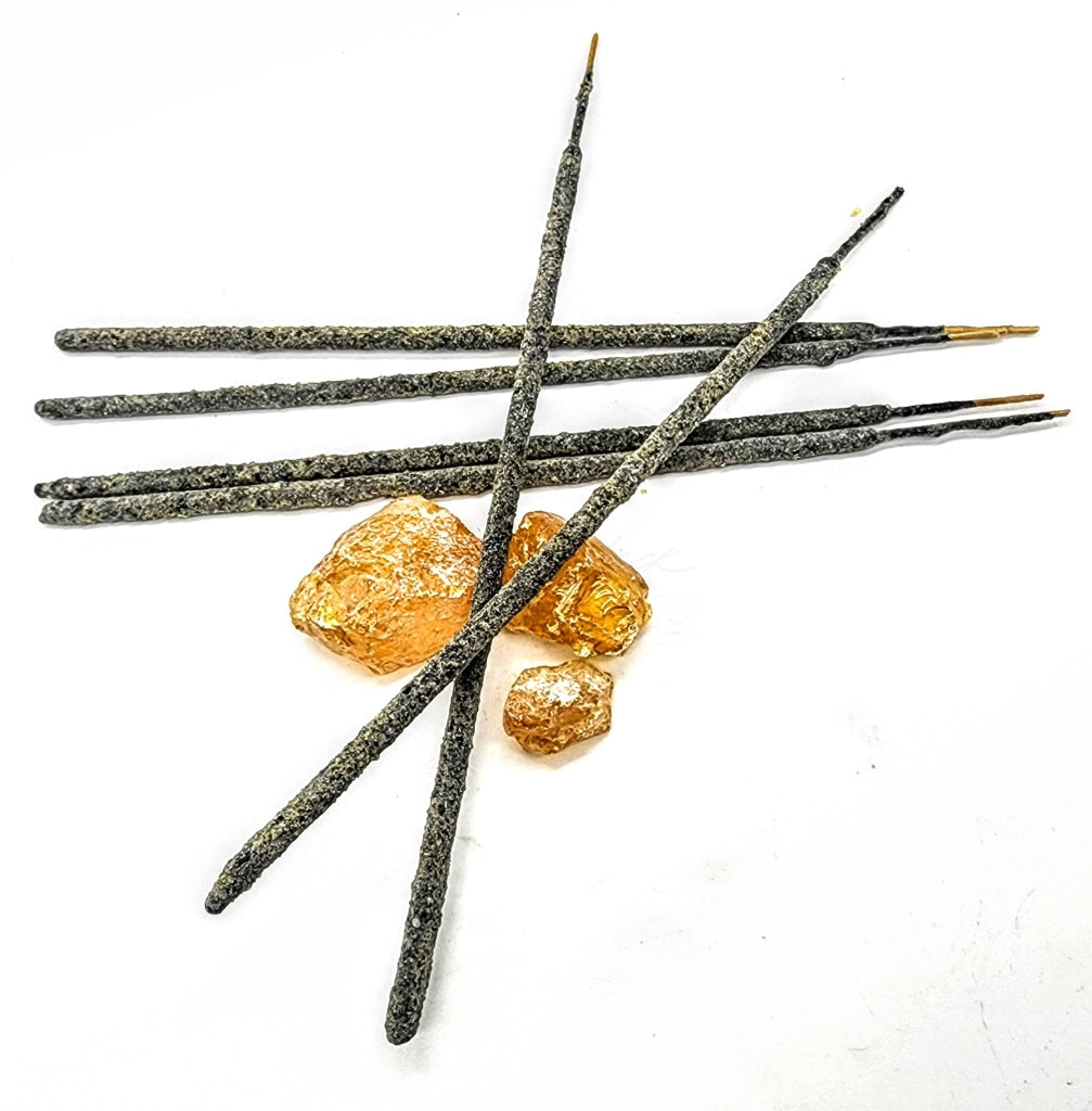 Golden Copal Resin Incense Sticks - Bundle Of 6 Mayan Made Hand Rolled Naturals