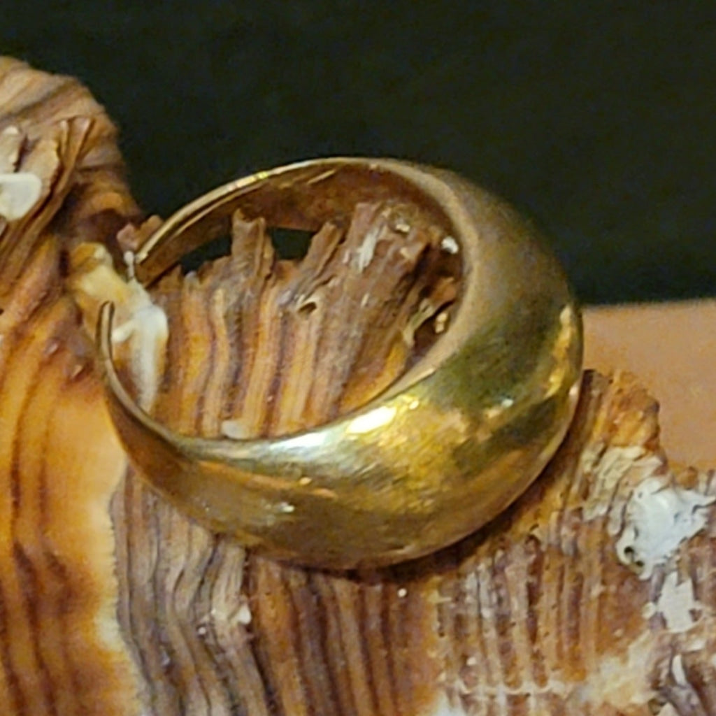 Half Moon Brass Ring Jewelry