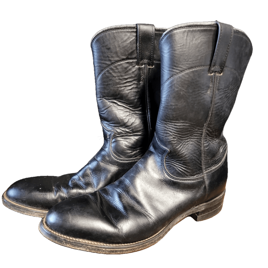 Jackson Black Justin Western Boots M 9.5 W 11 Vintage Boot