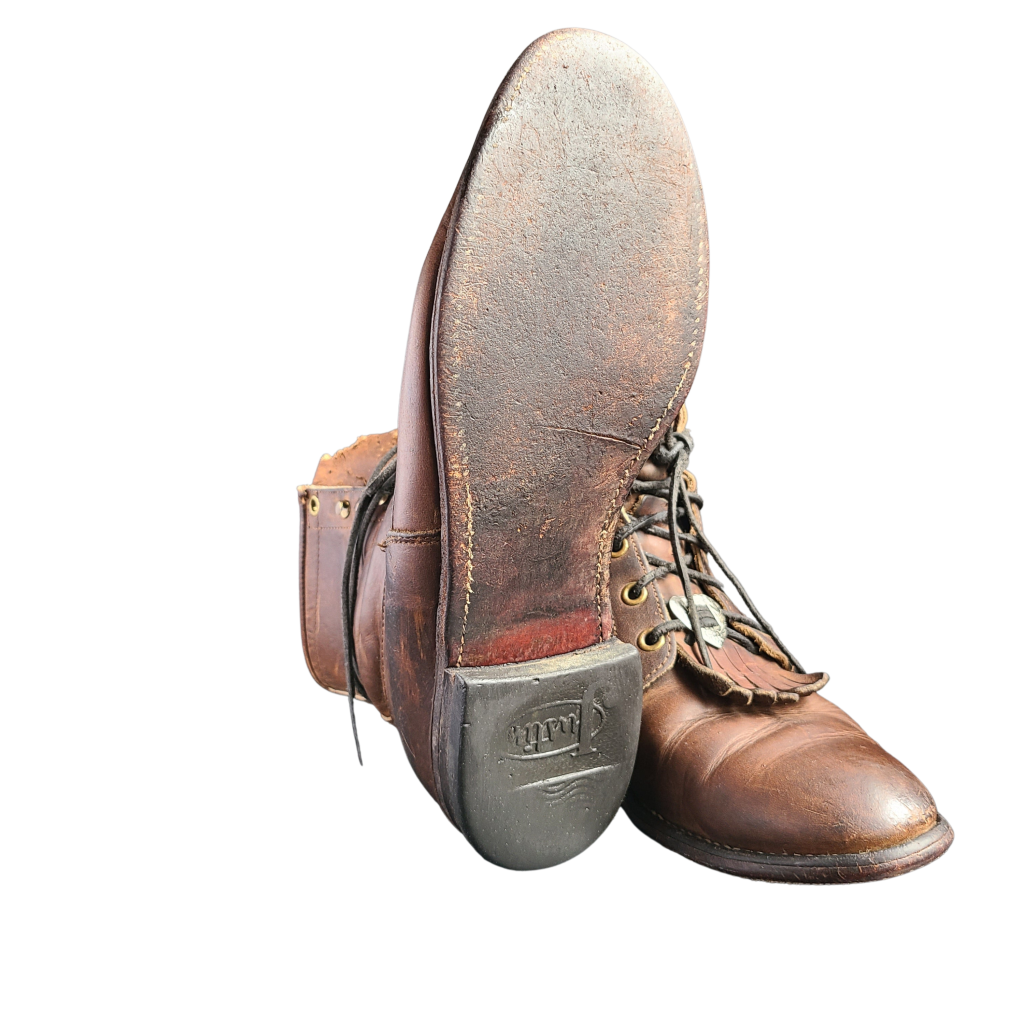 Justin Brown Vintage Lace-Up Boots Western Boot