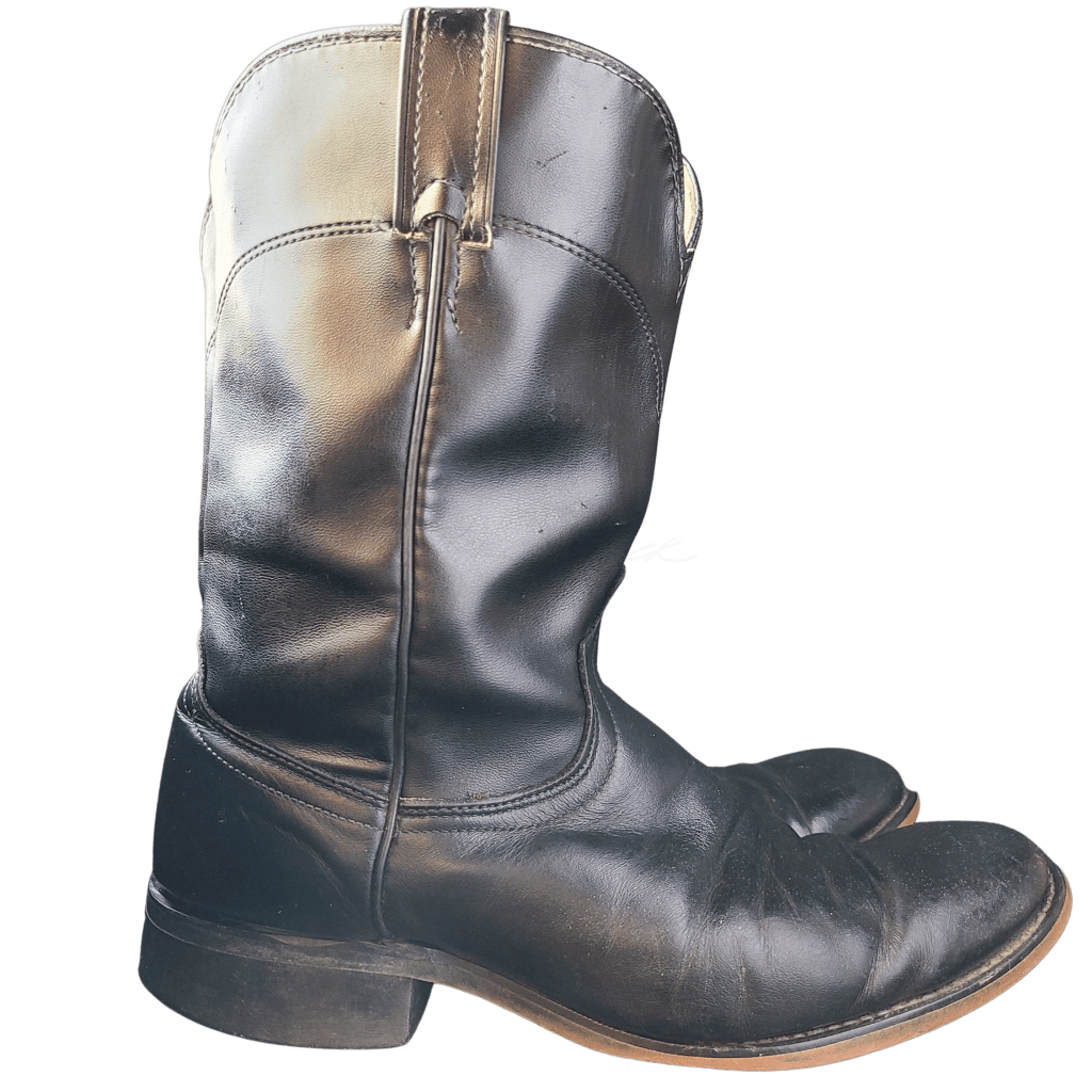 Laredo Black Vintage Roper Boots Pu9 - / M 8 Ee | W 9.5 Western Boot