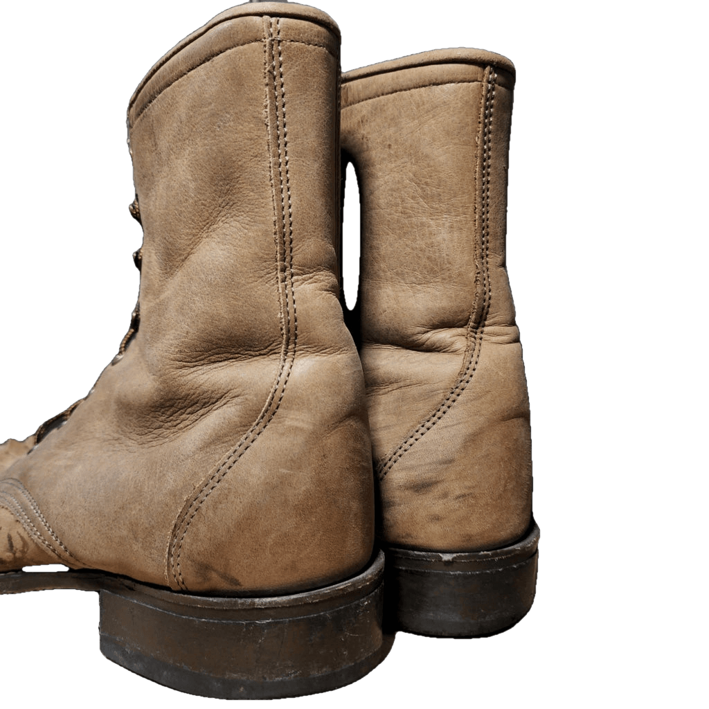 Laredo Lace-Up Roper Boots With Fringe Womens 8M Vintage Western Boot