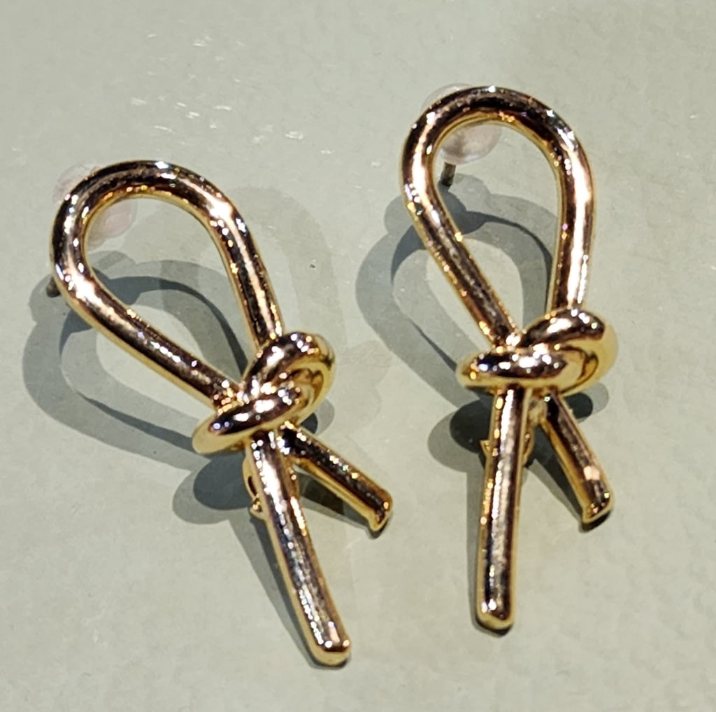 Love Knot Gold Platted Stud Erring Jewelry Earring