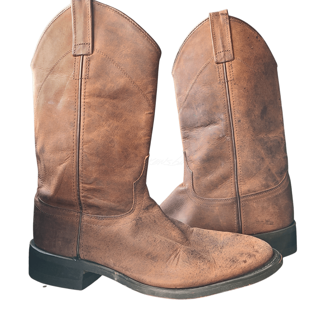 Old West Brown Vintage Roper Boots Western Boot