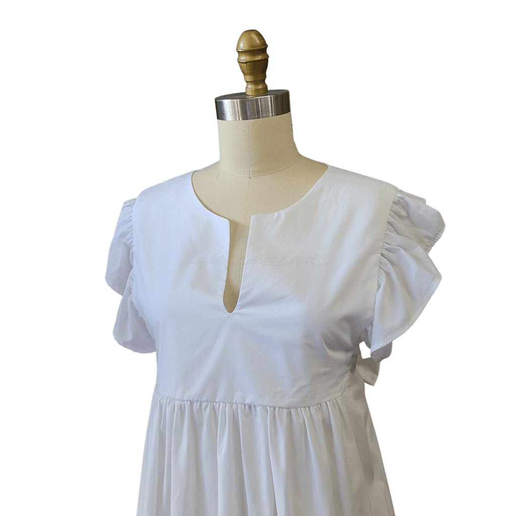 Ren Dress - Prairie Style Flutter Sleeve & Ruffle Apparel