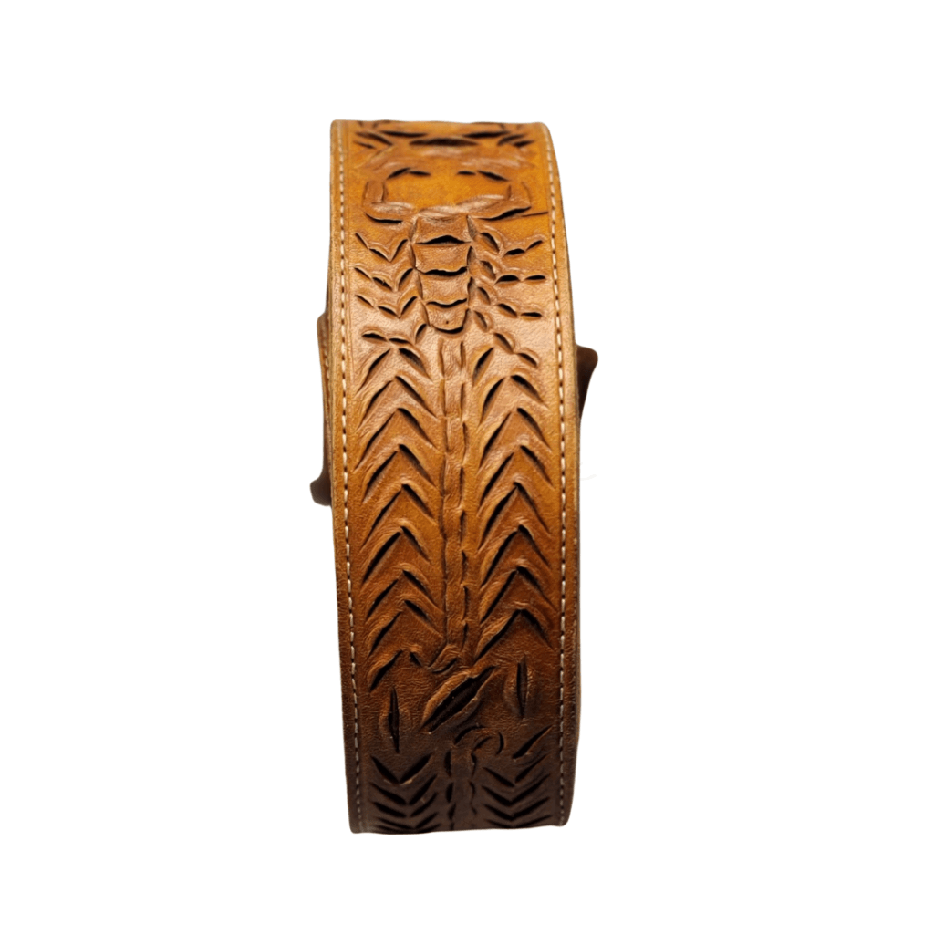 Scorpion Leather Western Belt 42