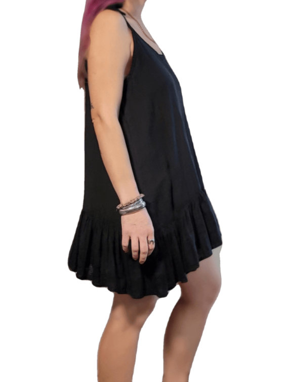 Selene Cami Dress With Ruffle- Mini Apparel Top