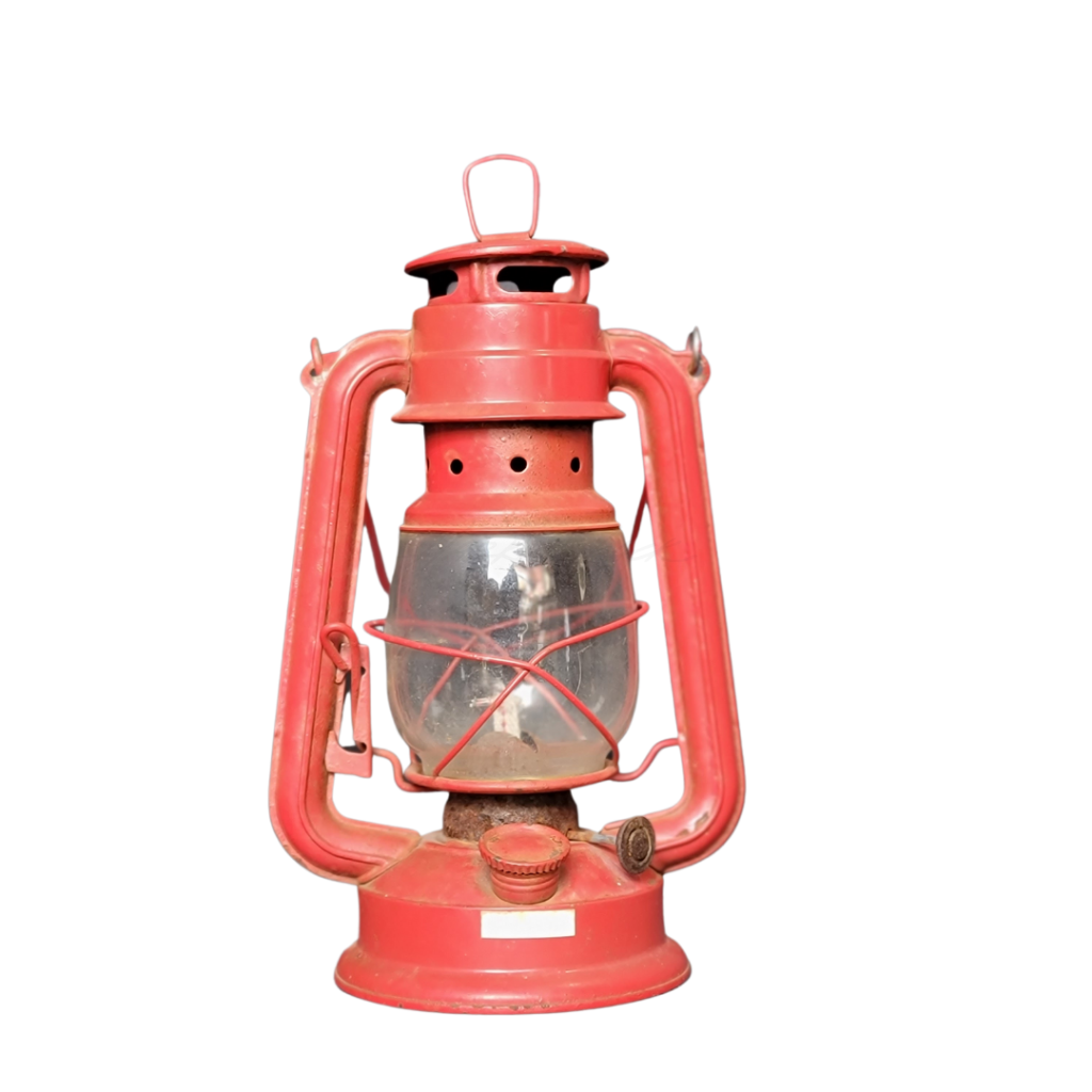 Small Red Lantern Vintage Lighting