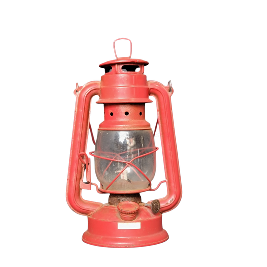 Small Red Lantern Vintage Lighting