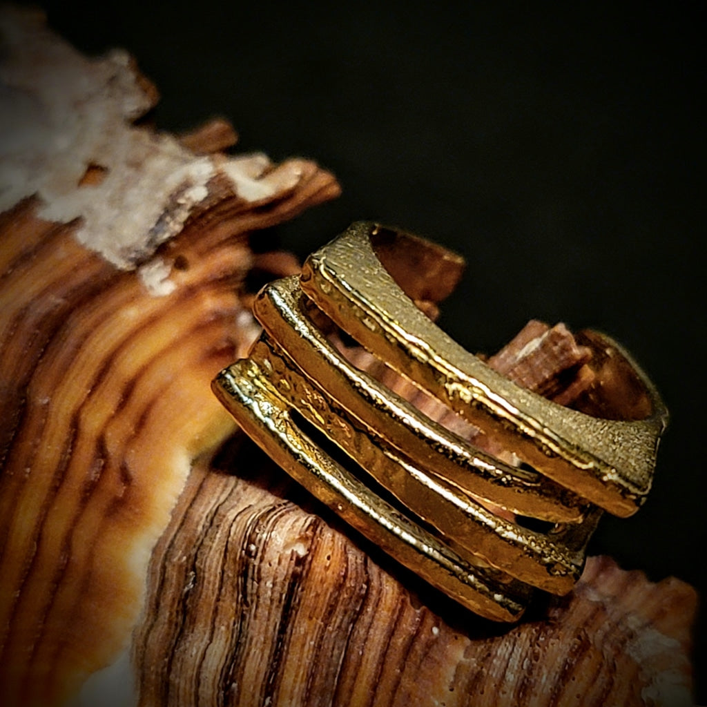 Stacked Style Open Brass Ring Jewelry
