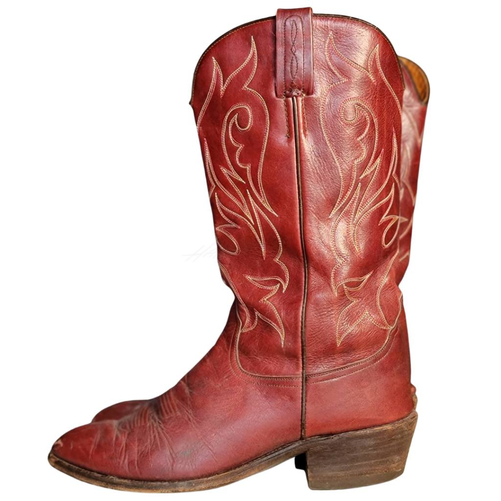 Tony Mora Red Boots 9.5 M Vintage Western Boot