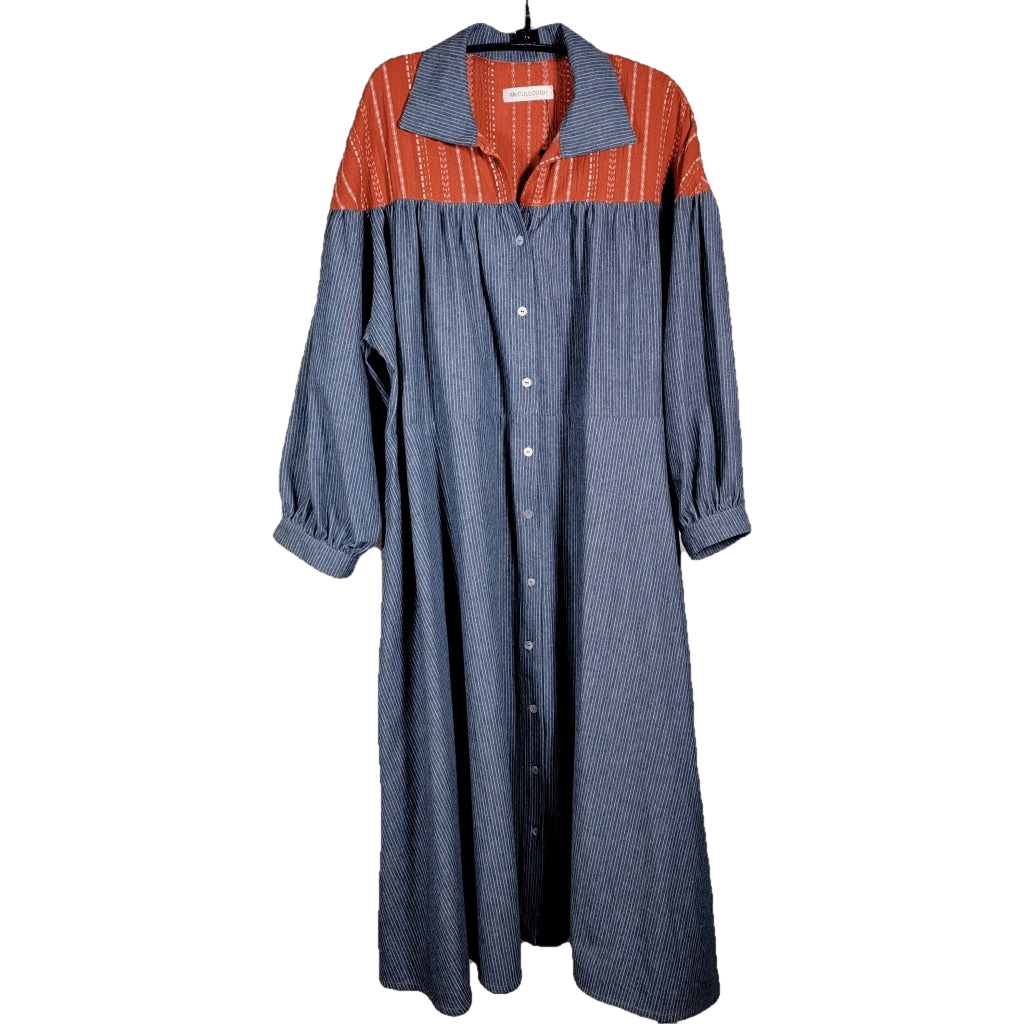 Mc023- Button Up Dress With Yoke Apparel Dress