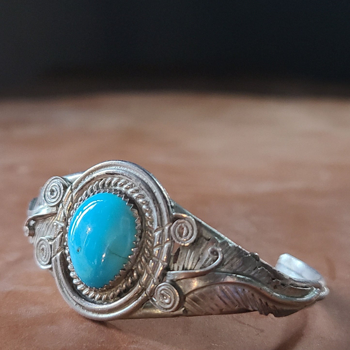 Sterling Silver Turquoise Cuff Handmade