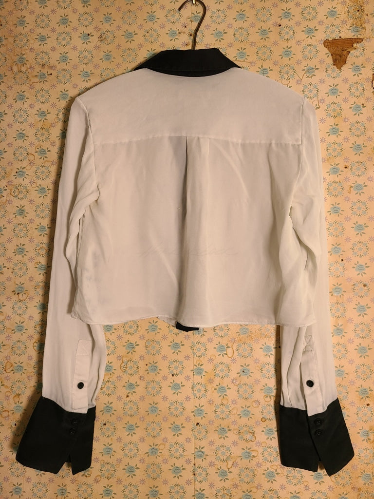 Vintage Alice And Olivia Black White Top Apparel
