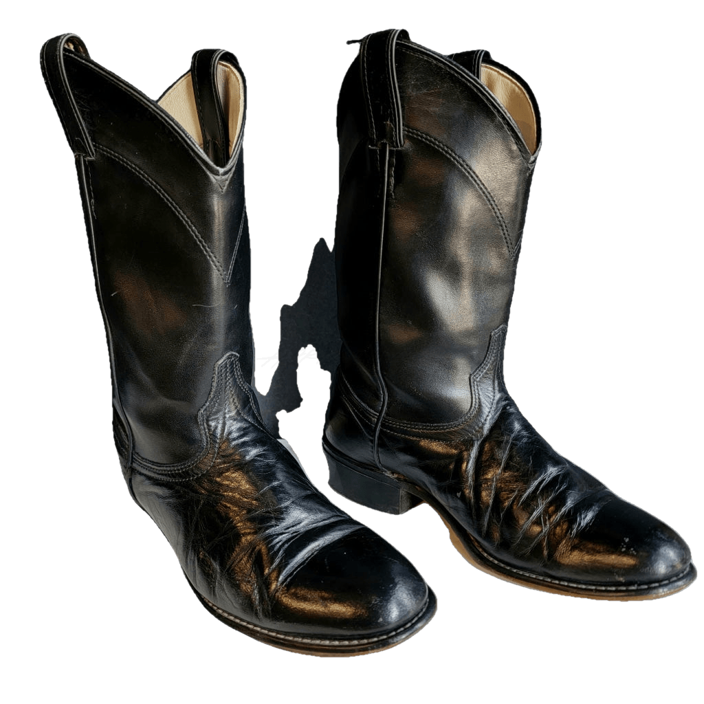 Vintage Black Laredo Western Roper Boots M 7.5 / W 9 Boot