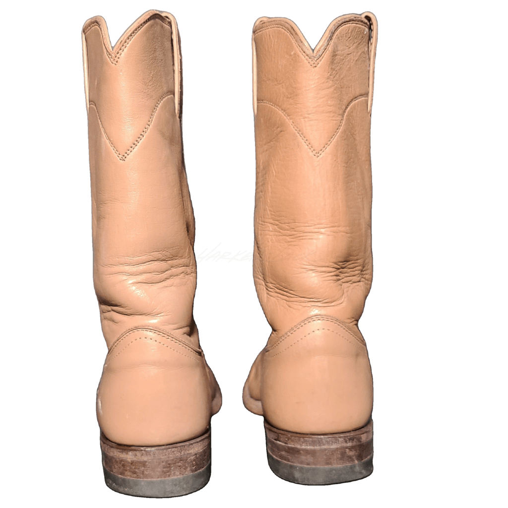 Justin Tan Vintage Roper Western Boots: Mens 6 Womens Size 7 Boot
