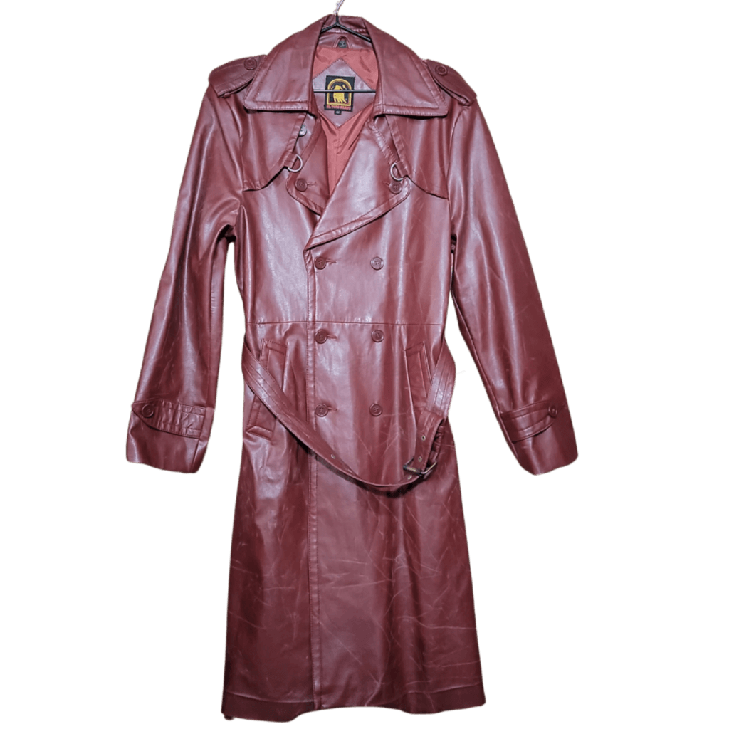 Vintage Burgundy Trench Coat By El Toro Bravo Apparel Dress