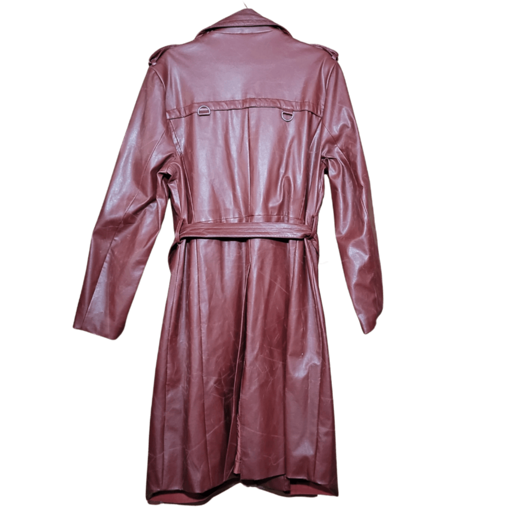 Vintage Burgundy Trench Coat By El Toro Bravo Apparel Dress