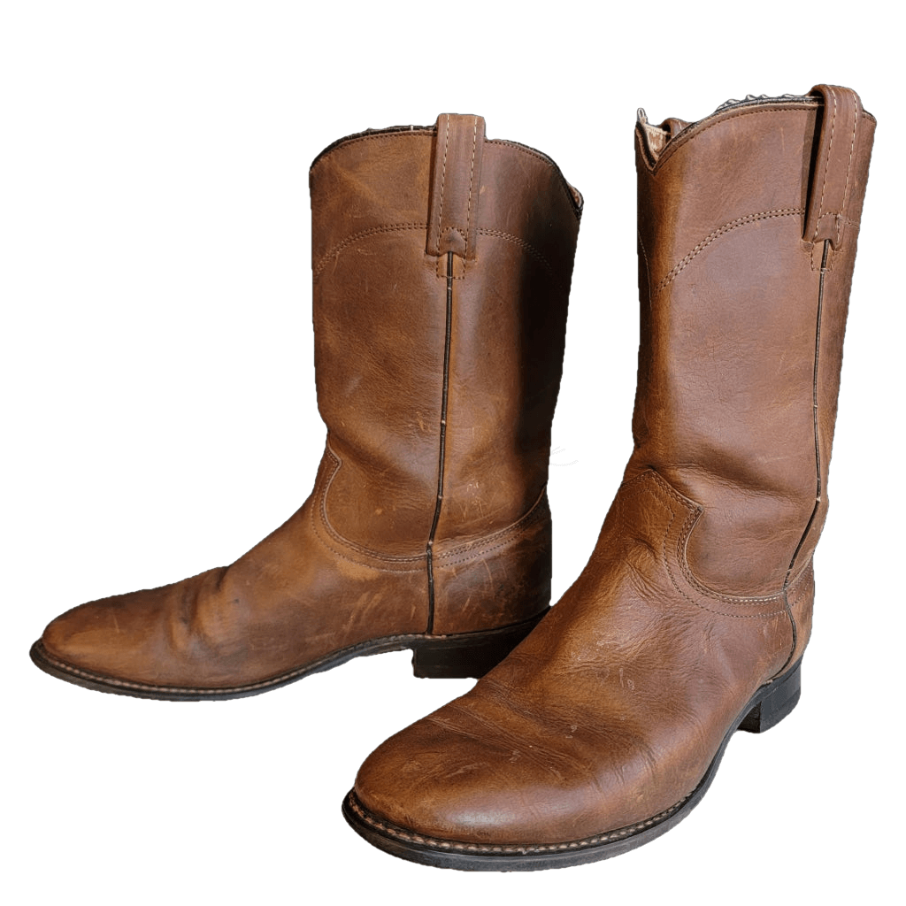 Vintage Cognac Brown Acme Western Boots W 9 Harkensback