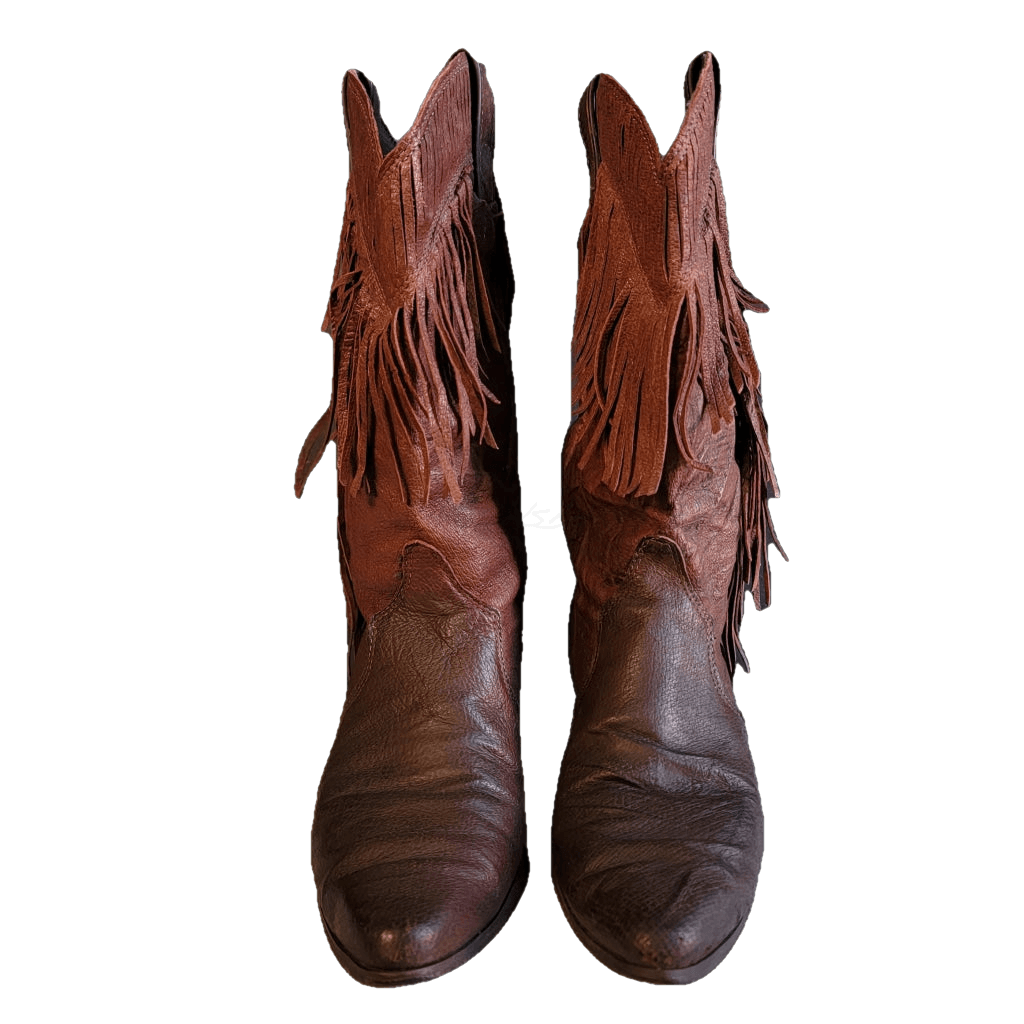 Vintage Cordovan Fringe Laredo Western Boots - M 6 / W 7.5 Boot