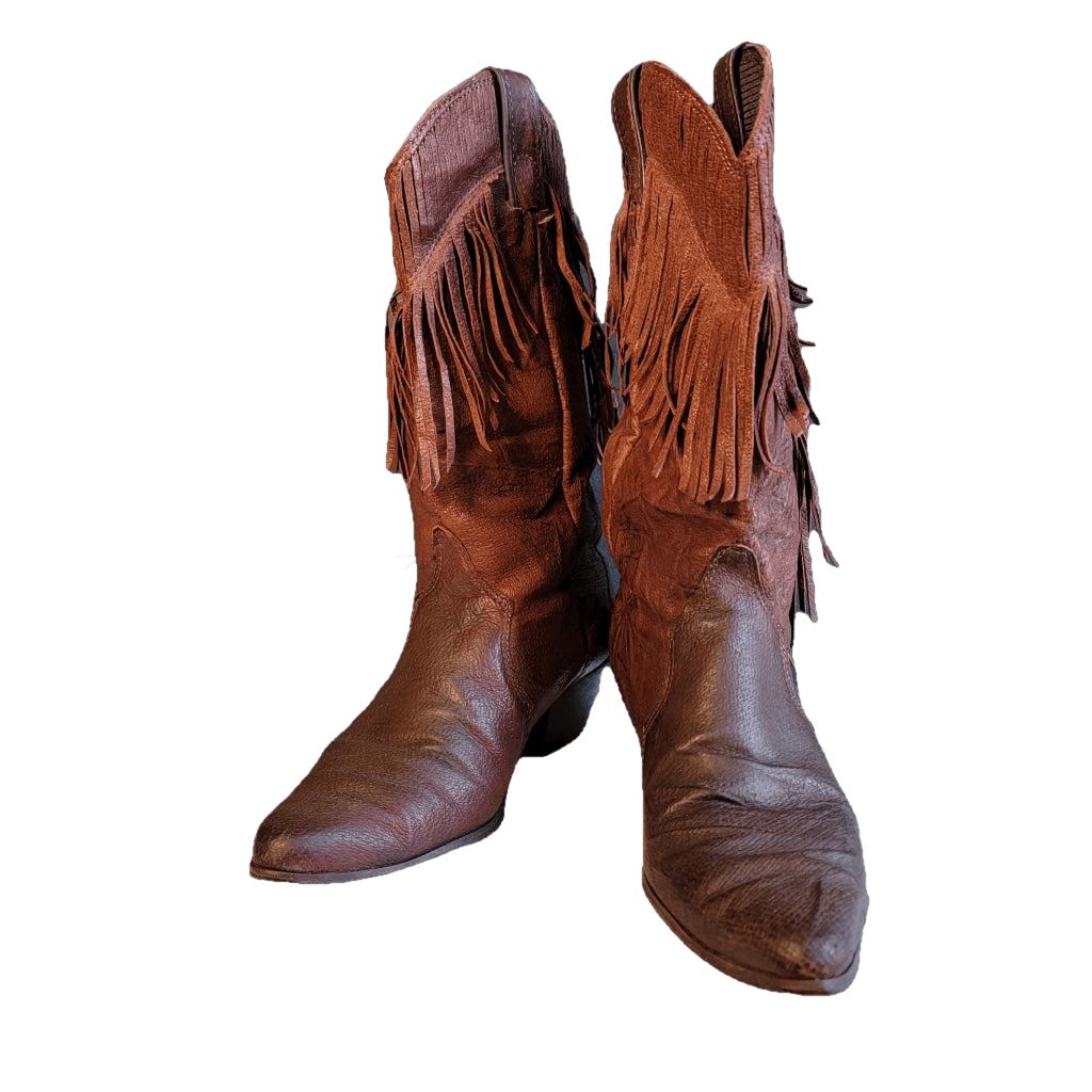 Vintage Cordovan Fringe Laredo Western Boots - M 6 / W 7.5 Boot