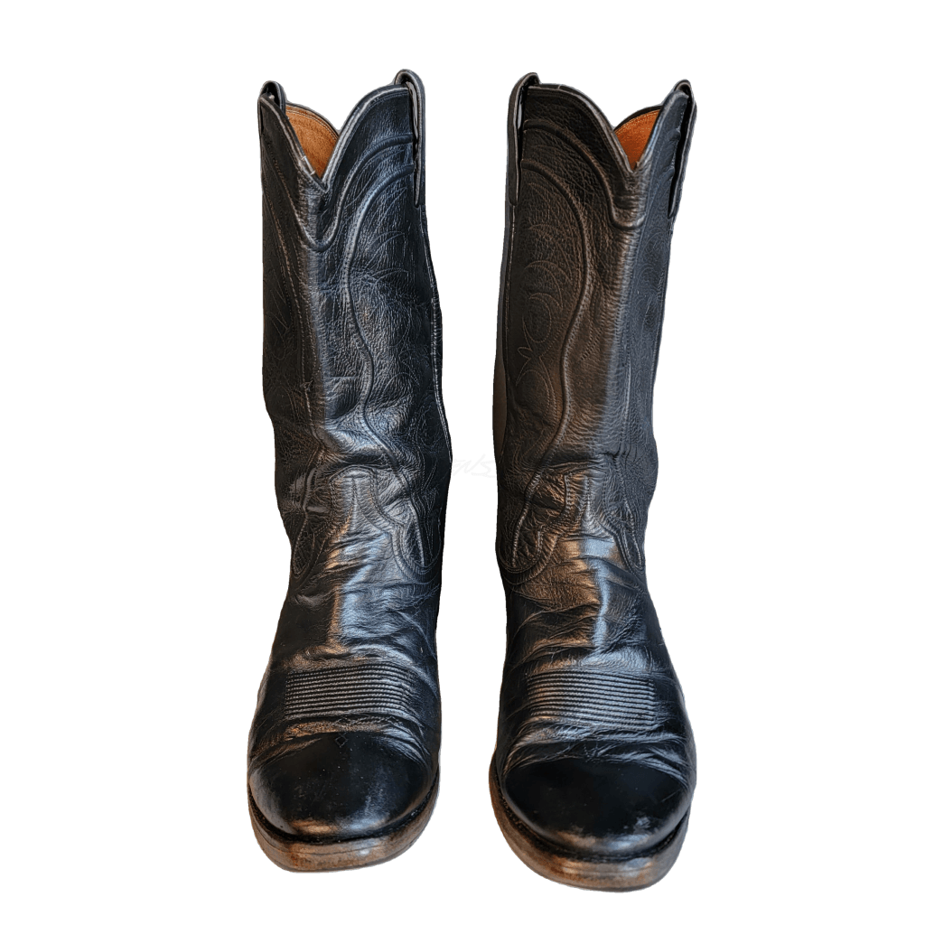 Vintage Dan Post Black Western Boots - M 9.5 / W 11 Boot