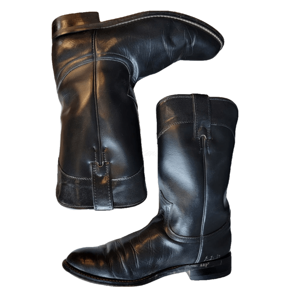 Vintage Diamond J Black Western Boots - M 5 / W 6.5 Boot